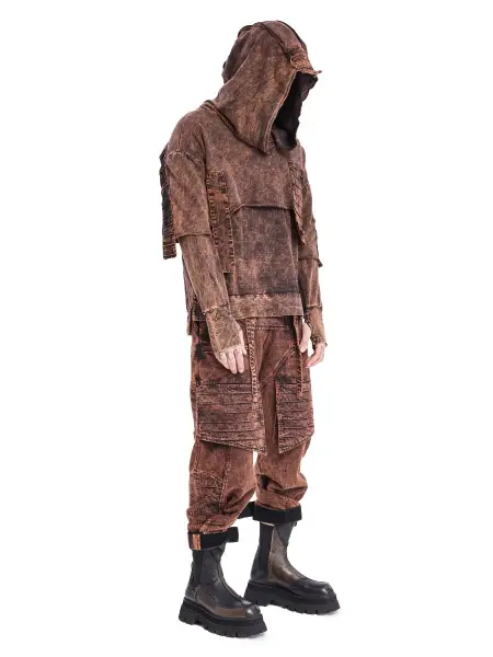 Double Flap Erkek Hoodie