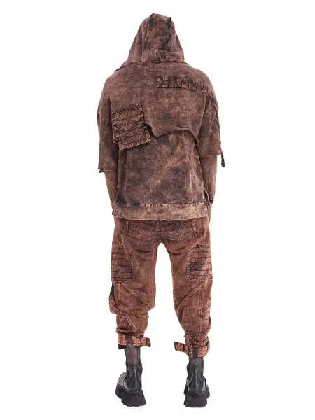 Double Flap Erkek Hoodie