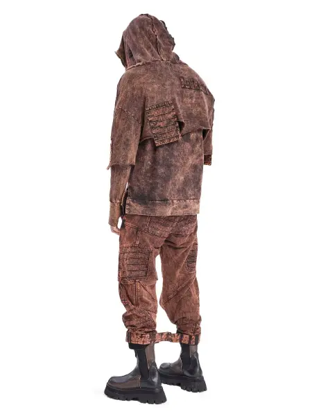 Double Flap Erkek Hoodie