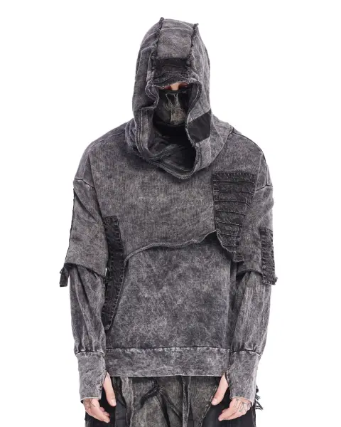 Double Flap Erkek Hoodie