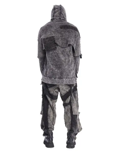 Double Flap Erkek Hoodie