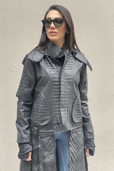 Çift Kullanım Unisex Tasarım Oversize Trençkot