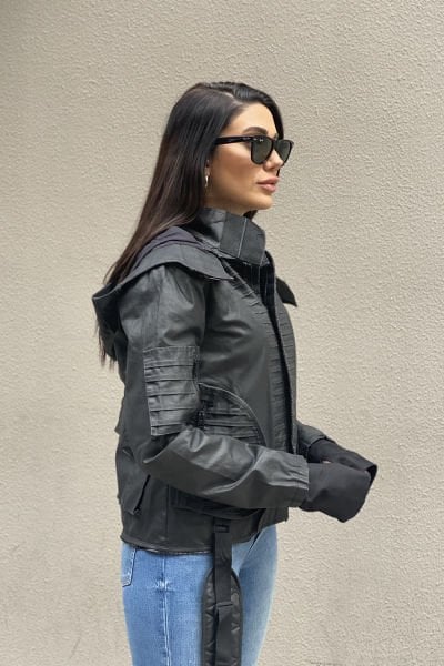 Çift Kullanım Unisex Tasarım Oversize Trençkot