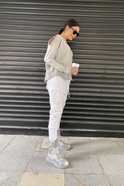 Tasarım Oversize Garnili Kargo Şalvar