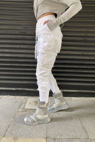 Tasarım Oversize Garnili Kargo Şalvar