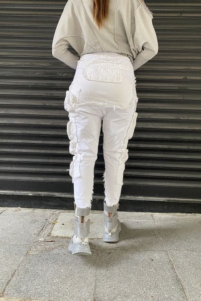 Tasarım Oversize Garnili Kargo Şalvar