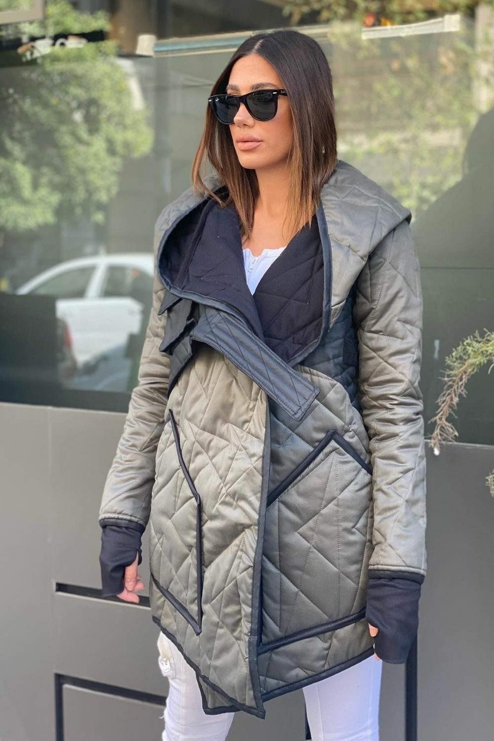 Garni Cepli Kapüşonlu Termal Kaban