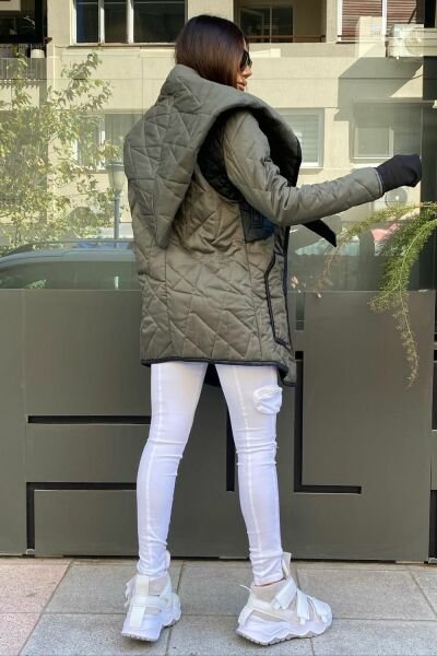 Garni Cepli Kapüşonlu Termal Kaban