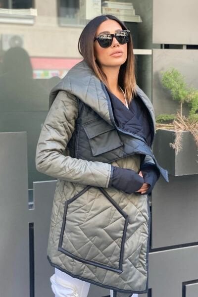 Garni Cepli Kapüşonlu Termal Kaban