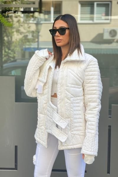 El İşlemeli Kapitone Termal Mont