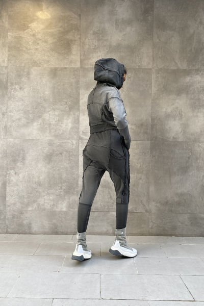 Tasarım Oversize Taşlama Kumaş Takım