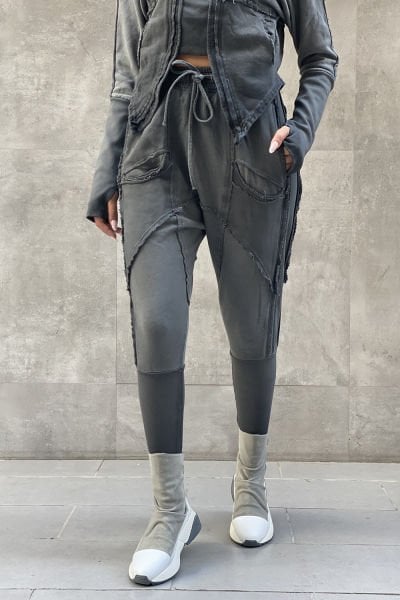 Tasarım Oversize Taşlama Kumaş Takım