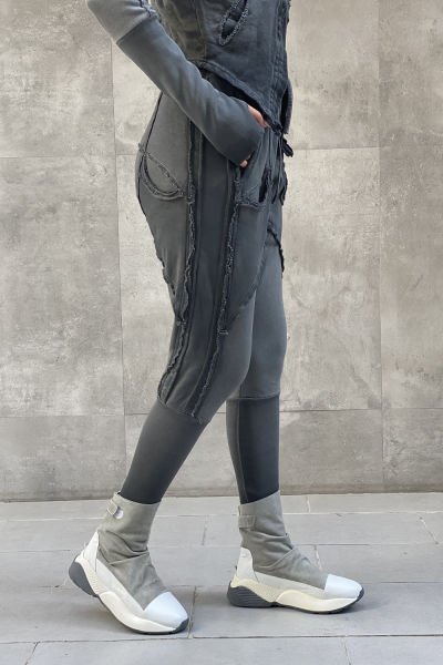 Tasarım Oversize Taşlama Kumaş Takım