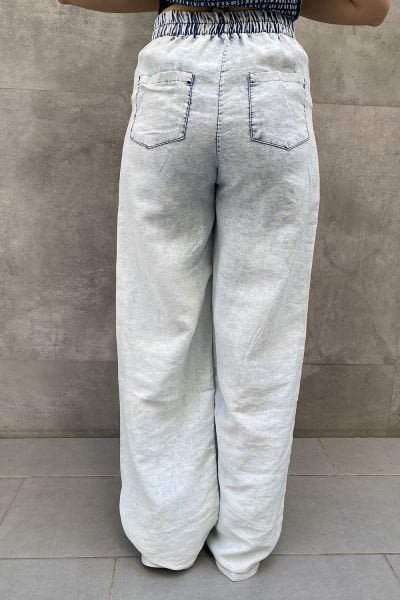 Tül Transparan Oversize Tasarım Pantolon