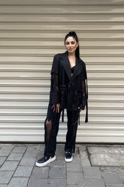 Tasarım Oversize Saçaklı Pantolon