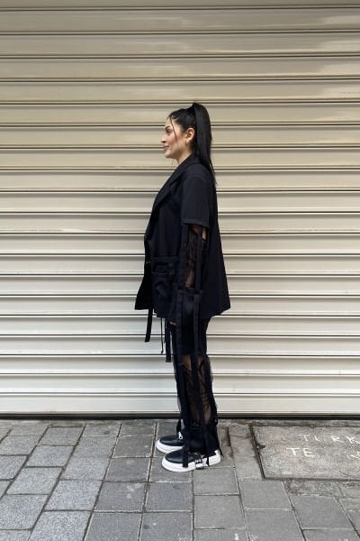 Tasarım Oversize Saçaklı Pantolon