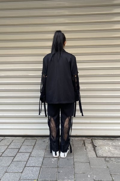 Tasarım Oversize Saçaklı Pantolon