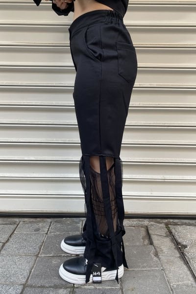 Tasarım Oversize Saçaklı Pantolon