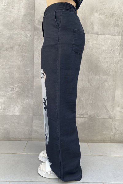 Tül Transparan Oversize Tasarım Pantolon