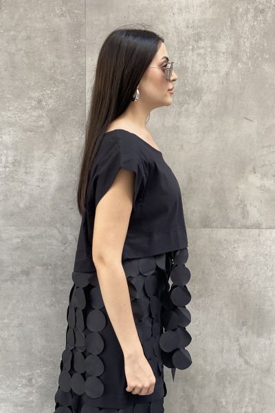 Tasarım Oversize Saçaklı Bluz
