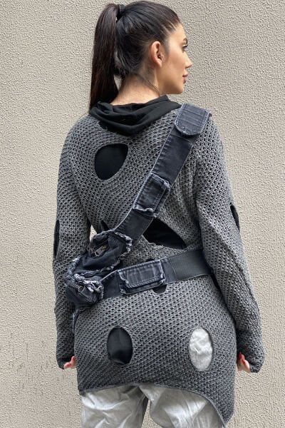 Tasarım Kumaş Büyük Boy Body Bag