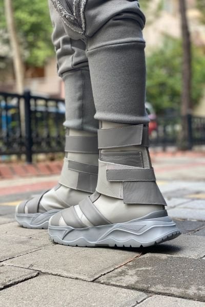 Çift Kemerli Spor Deri Bot