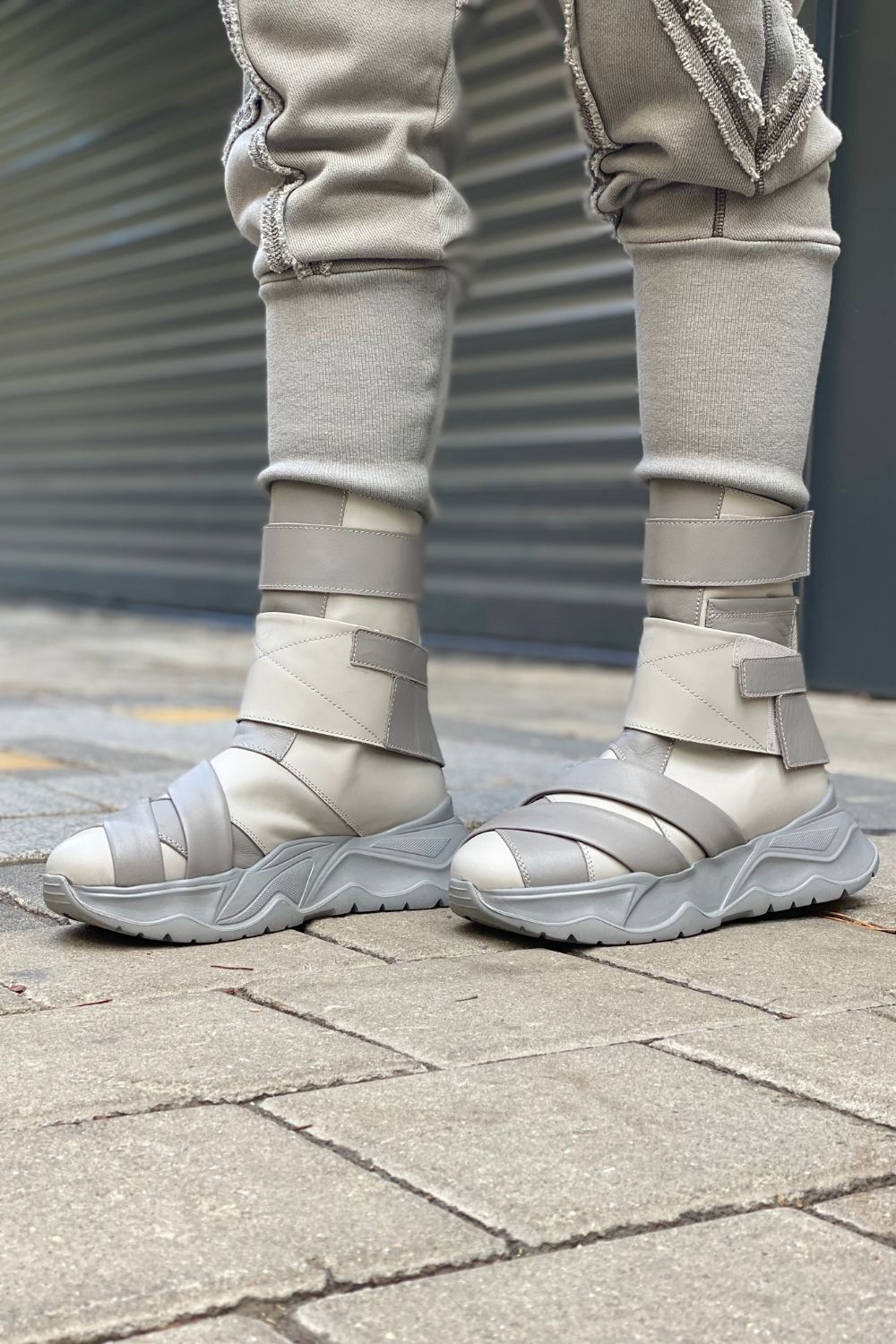 Çift Kemerli Spor Deri Bot