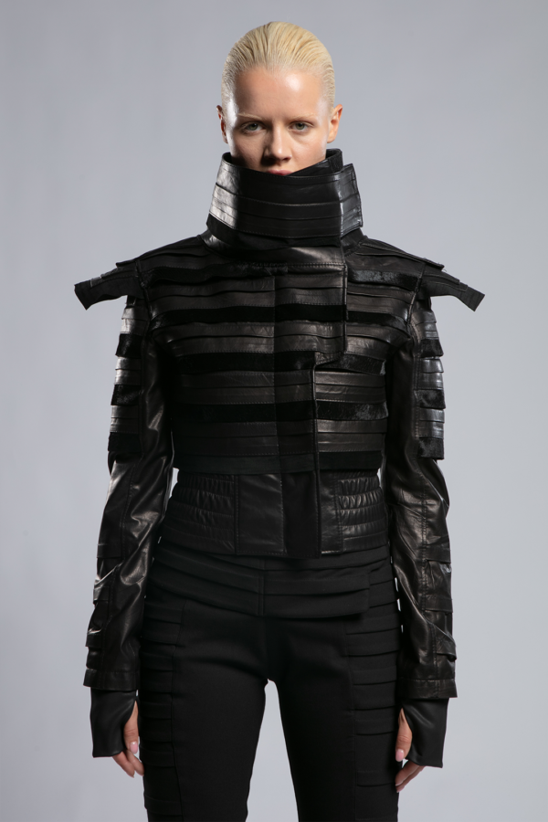 JC Leather Jacket-1 Siyah