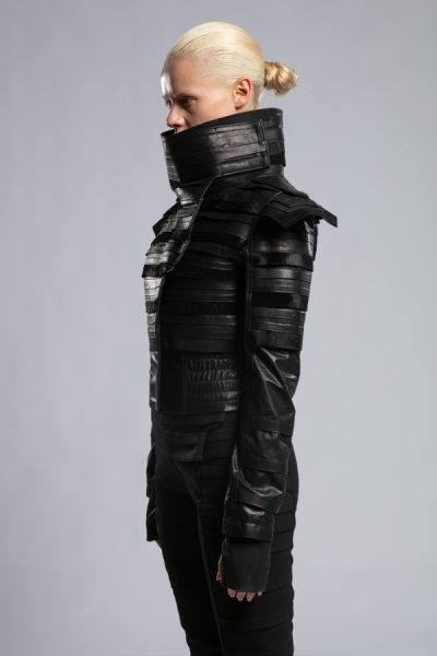 JC Leather Jacket-1 Siyah