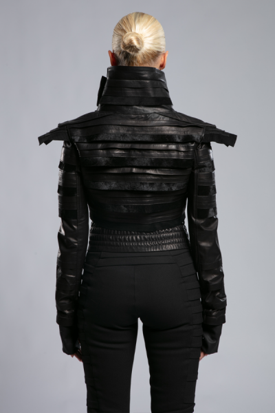 JC Leather Jacket-1 Siyah