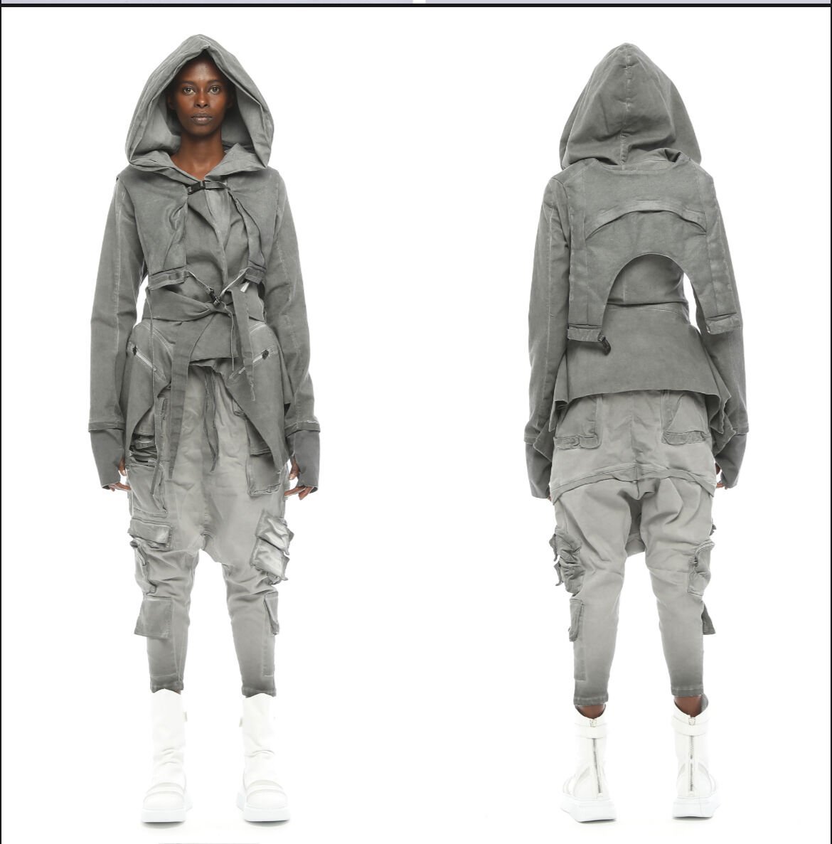 22K 06 008 JC TAŞLAMA GRİ CEKET