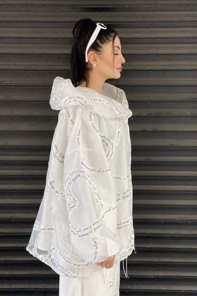 Tasarım Oversize Kısa Tül Ceket