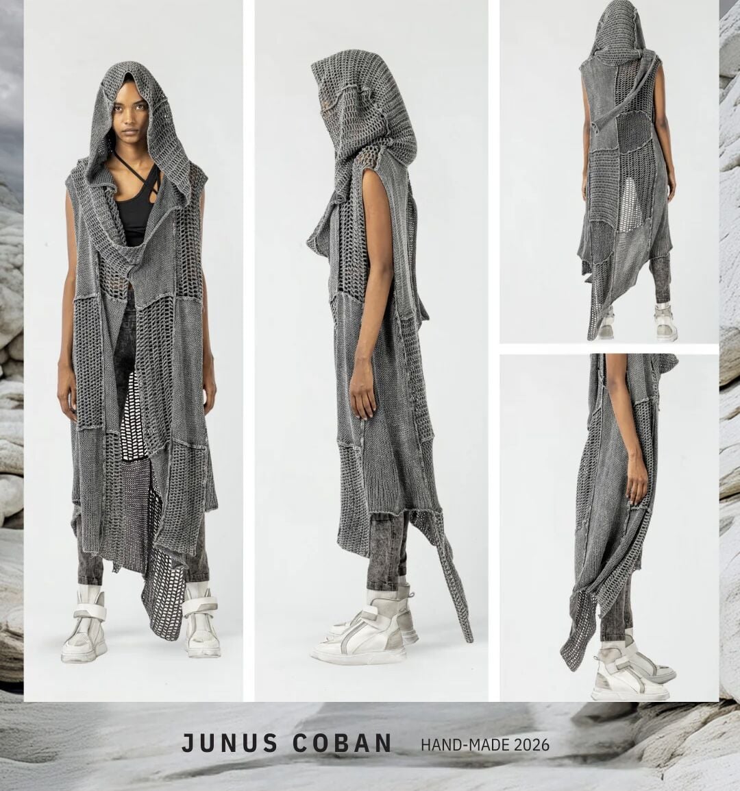 JC Tasarım El işi Oversize Yelek