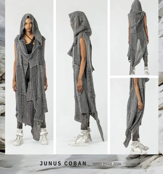 JC Tasarım El işi Oversize Yelek