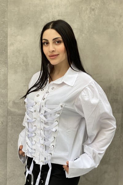 Bağcıklı Tasarım Oversize Gömlek