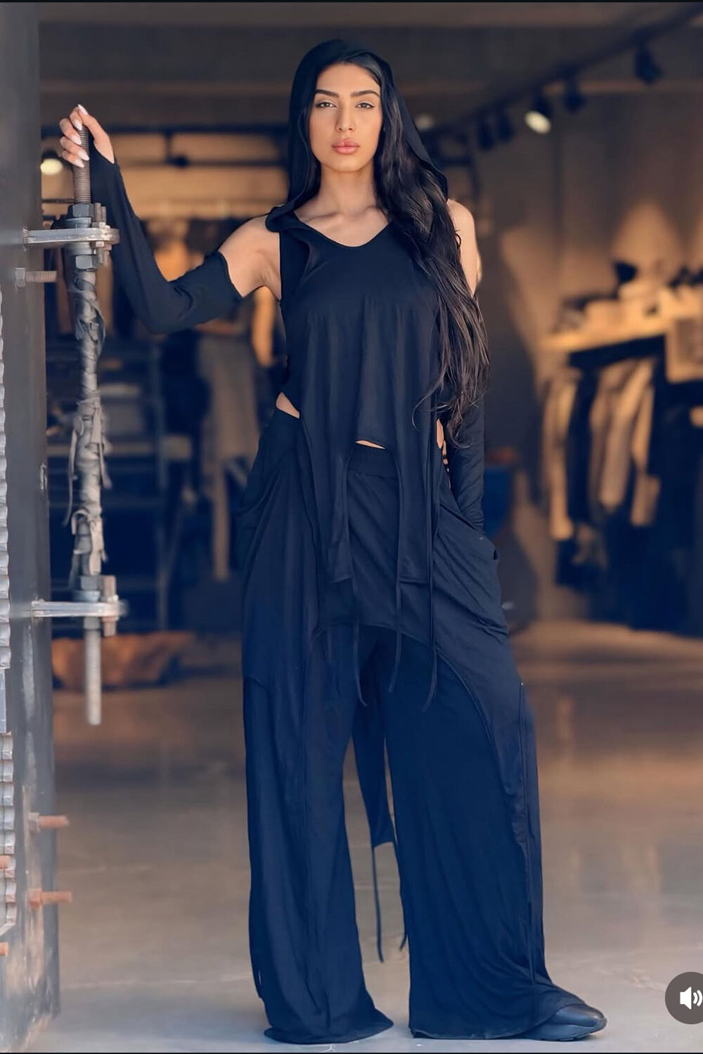 Tasarım Oversize Kol Detaylı 3 Parça Bluz Pantolon Takımı