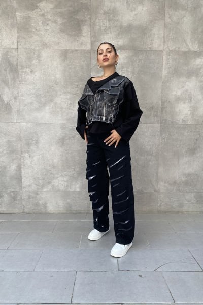 ''H4 Style'' Konsept Tasarım Oversize Sweatshirt
