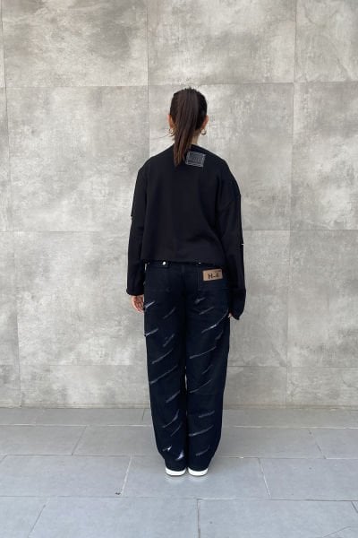 ''H4 Style'' Konsept Tasarım Oversize Sweatshirt