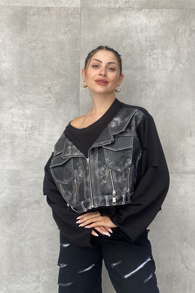 ''H4 Style'' Konsept Tasarım Oversize Sweatshirt