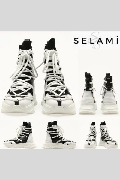 Unisex Çift Bağcıklı Spor Tasarım Bot