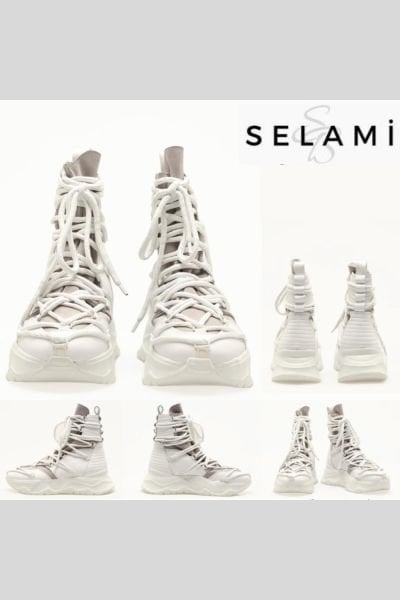 Unisex Çift Bağcıklı Spor Tasarım Bot