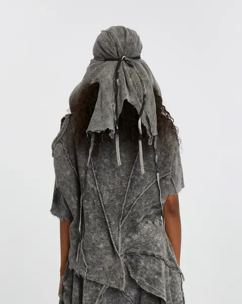 Tasarım Oversize Asimetrik Taşlama Bluz