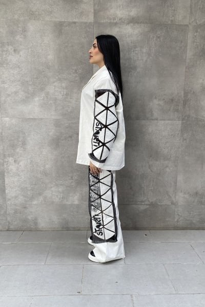 ''Start!'' Konsept Oversize Fileli Pantolon