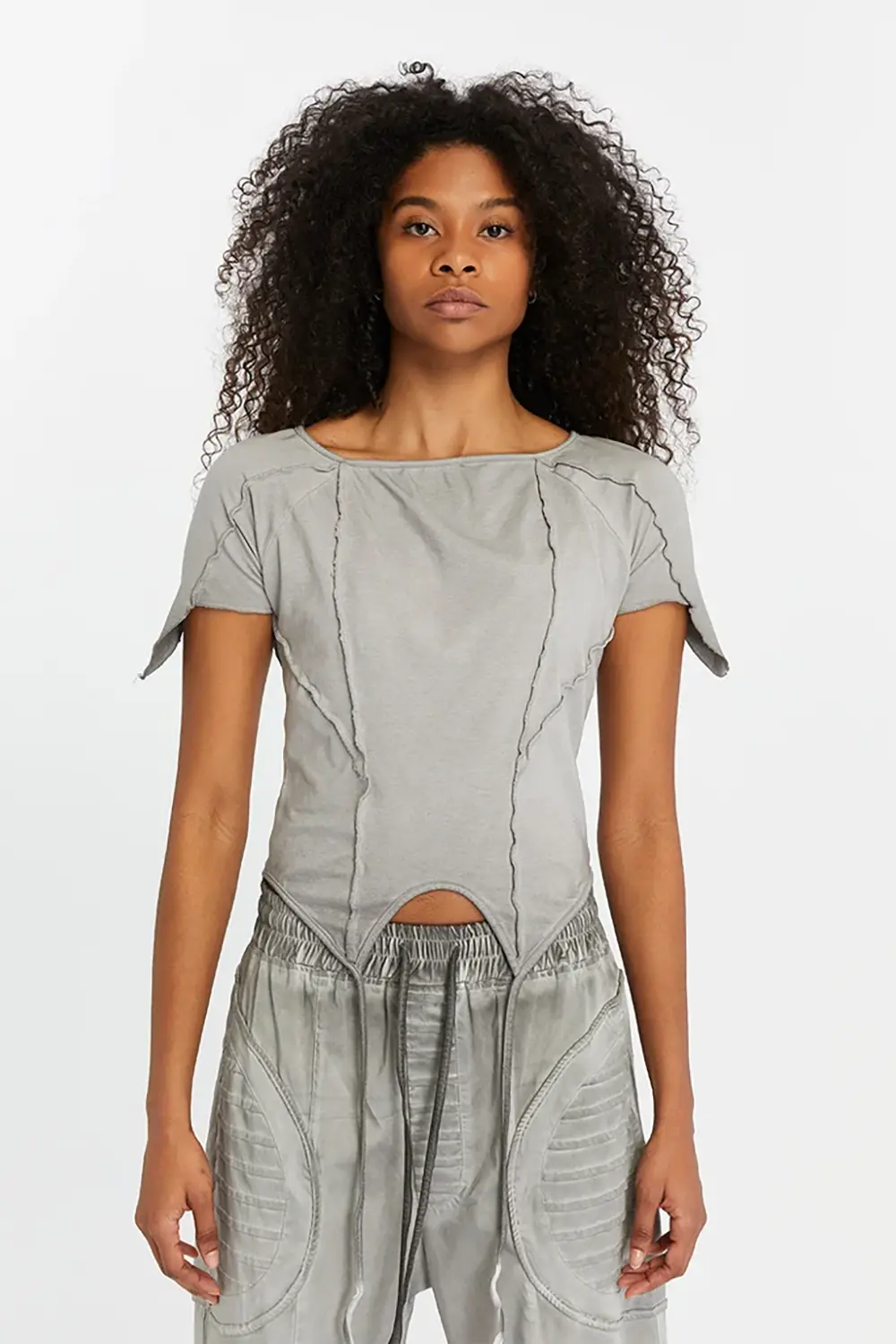 Women's Short-Sleeve T-shirt S - gri