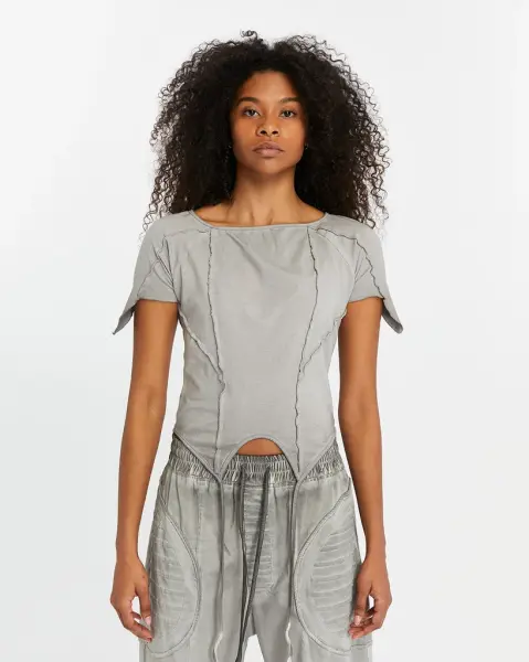 Women's Short-Sleeve T-shirt L - gri