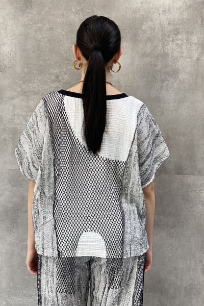 Antrasit Kumaş Tasarım Oversize Bluz