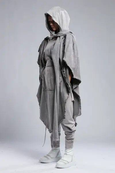 Tasarım Oversize Şal Yaka Panço&Hırka