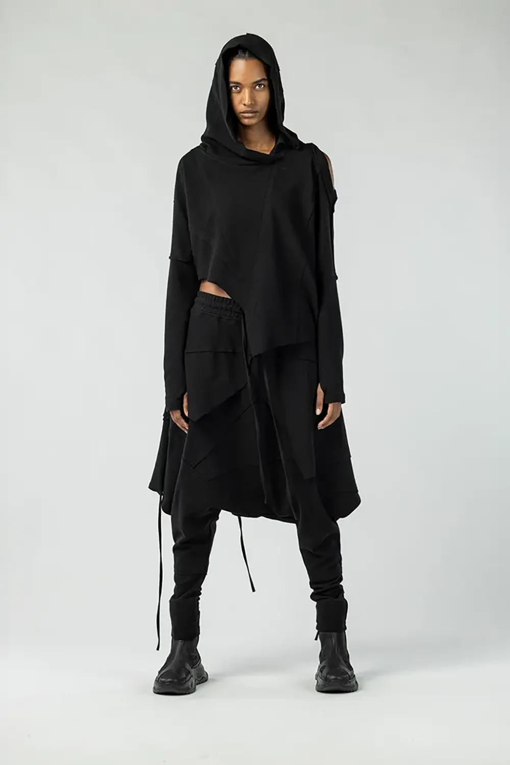Tasarım Oversize Biyeli Taşlama Takım S - siyah