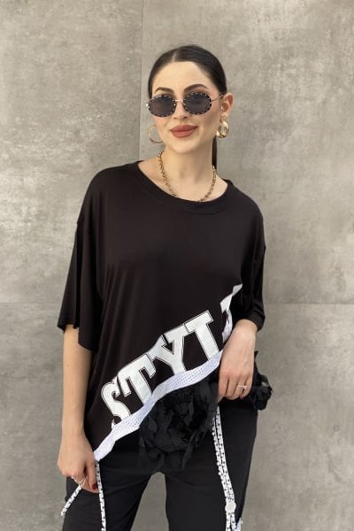 ''H4 Style'' Tasarım Oversize Bluz