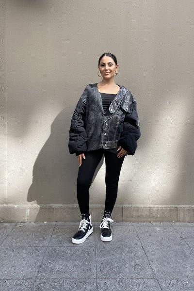 ''H4 Style'' Konsept Tasarım Oversize Hırka